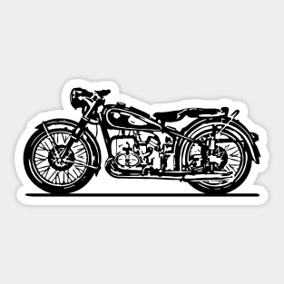 R68 Bike Sketch Art Sticker